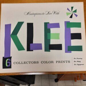 Art Prints, Portfolio of 6 Klee Art Prints